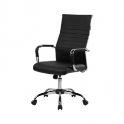 SILLA SEMI-EJECUTIVA ESTILO EAMES NEGRA