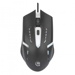 Mouse Gaming Óptico Cableado USB con Iluminac MANHATTAN 190206